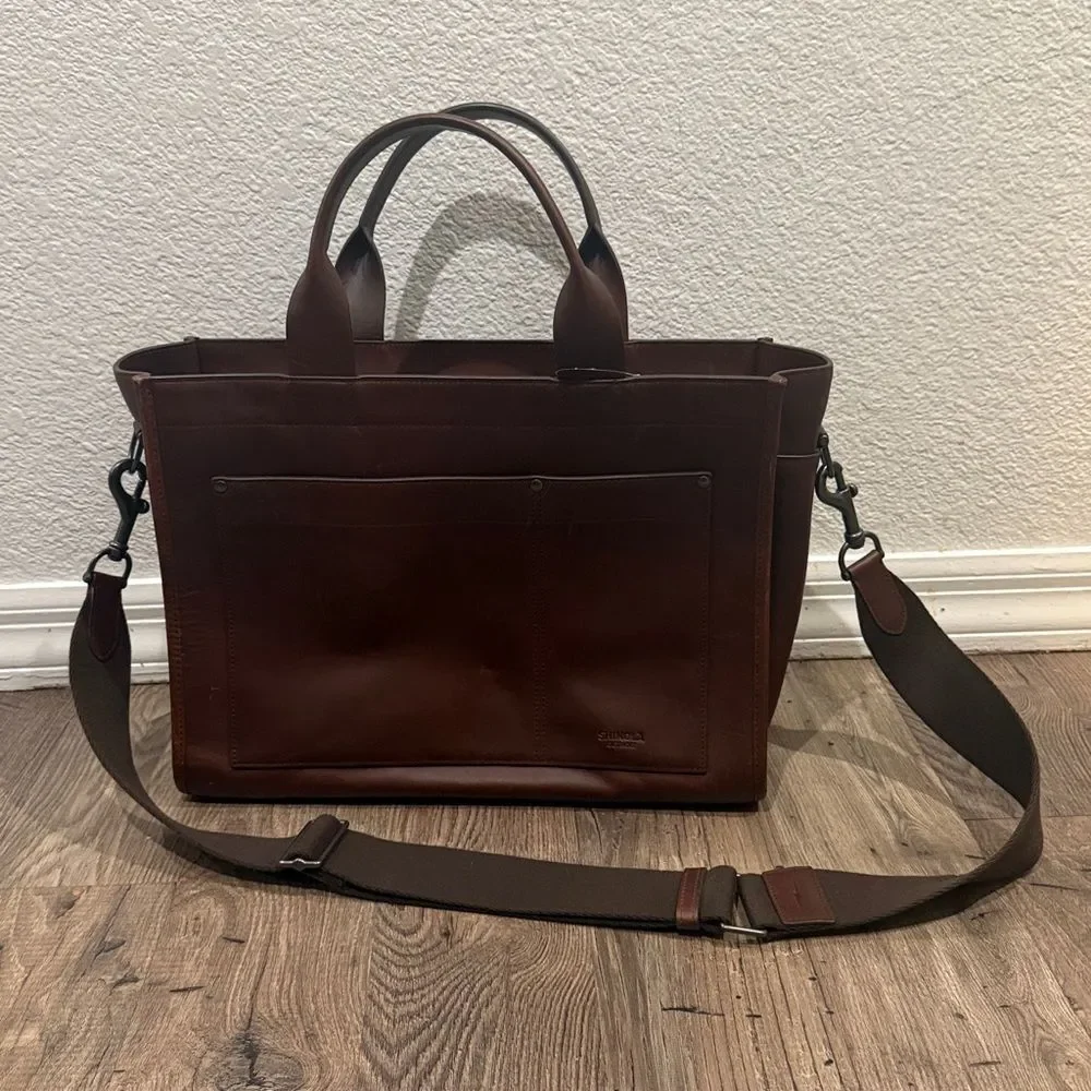 Shinola Bert Zip Brief Tote